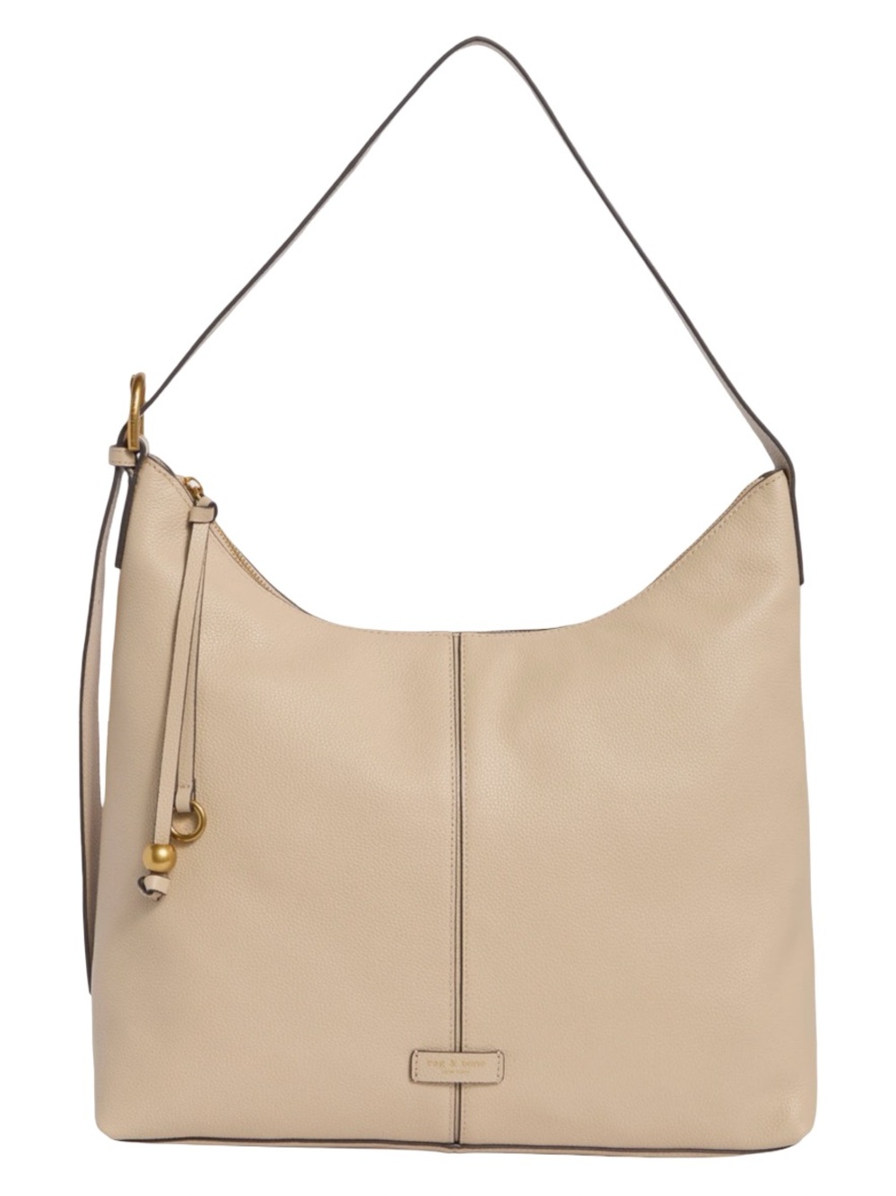 rag & bone Williamsburg Leather Hobo Shoulder Bag Oat NWT